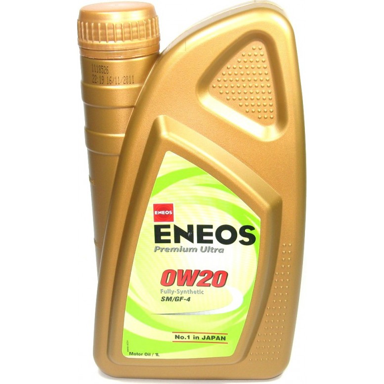 Масло моторное синтетическое - ENEOS 0W20 PREMIUM ULTRA 1л